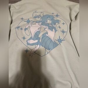 Light Blue Sailor Moon Hooded Sweatshirt